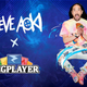 Steve Aoki posing with Pokemon cards.